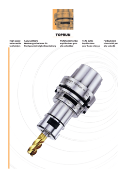 toprun high speed balanceable toolholders