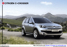 Catálogo del Citroën C-Crosser