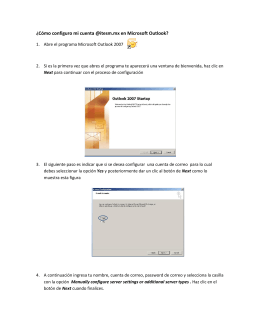 ¿Cómo configuro mi cuenta @itesm.mx en Microsoft Outlook?