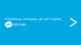 PROGRAMA INTEGRAL DE GIFT CARDS