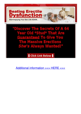 Website Beating Erectile Dysfunction | Offering Men A Real Cure I8ic