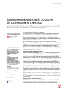 Departament d`Acció Social i Ciutadania de la Generalitat