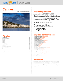 Cannes - PlacesOnLine