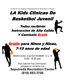 LA Kids Clinicas De Basketbol Juvenil