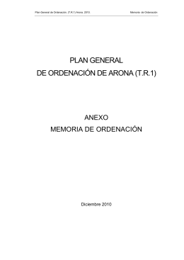 PLAN GENERAL DE ORDENACIÓN DE ARONA (T.R.1)