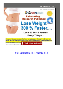 Info Eat-weight-off Lose 10 To 15 Pounds In One Week