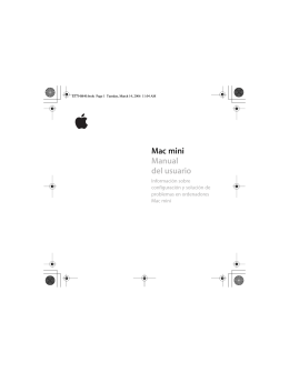 Mac mini Manual del usuario