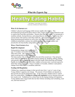 Healthy Eating Habits - TIPS For Great Kids!