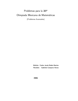 Descargar folleto - Olimpiada Mexicana de Matemáticas