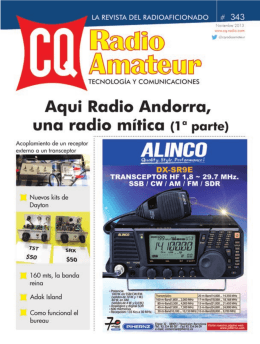CQ Radio Amateur - nº 343 - FEDI-EA