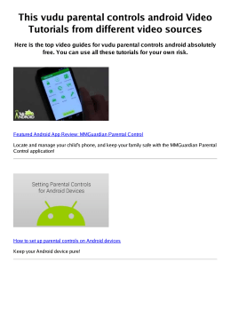 #Z vudu parental controls android PDF video books
