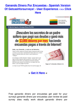 Best Way to Get Ganando Dinero por Encuestas :: get paid 20