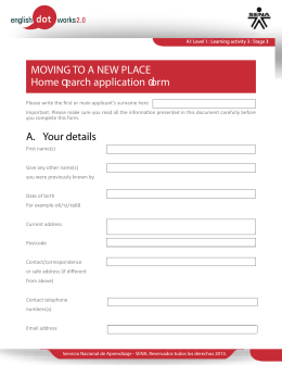 MOVING TO A NEW PLACE Home Tearch application
