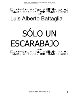 SÓLO UN ESCARABAJO - Biblioteca Virtual Battaletras