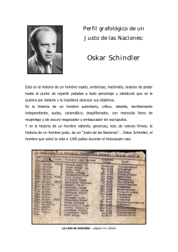 Un Justo de las Naciones: Oskar Schindler