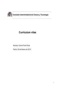 Currículum vitae - Comress
