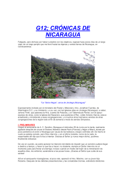 G12, Crónicas de Nicaragua