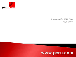 Presentación PERU.COM Mayo 2009
