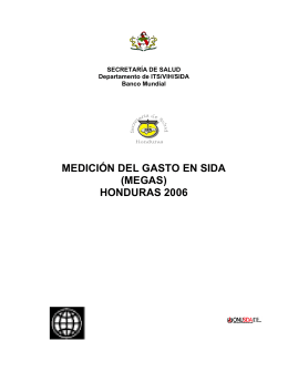 Medición del Gasto en SIDA (MEGAS) Honduras 2006.