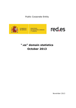 “.es” domain statistics October 2013