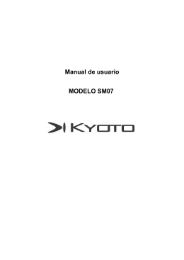 Manual de usuario MODELO SM07