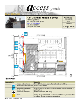 A.P. Giannini Middle School Site Plan