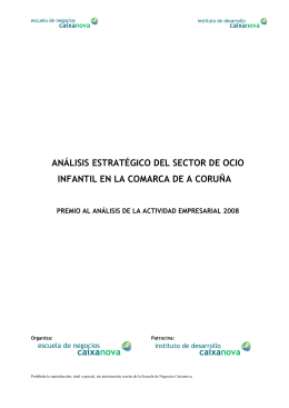 análisis estratégico del sector de ocio infantil en la comarca de a