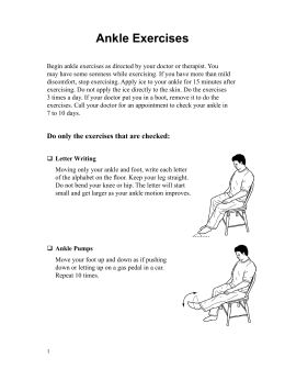 Ankle Exercises - Spanish - Health Information Translations