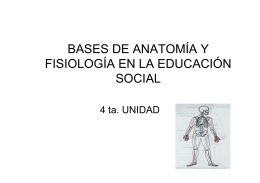 bases de anatomía y fisiología en la educación social