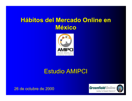 Hábitos del Mercado Online en México (2000)