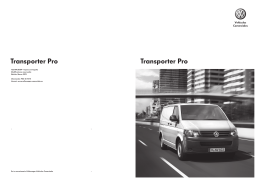 Transporter Pro Transporter Pro - Volkswagen Vehículos Comerciales