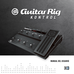 Guitar Rig Kontrol Hardware Reference Spanish