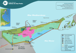 Plano del Parque Regional de Las Salinas de San Pedro
