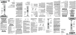 Instruction Booklet - Personal Grooming Kit [PG2R]