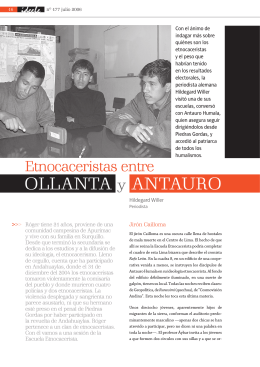Etnocaceristas entre Ollanta y Antauro