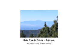 Ruta Cruz de Tejeda – Artenara
