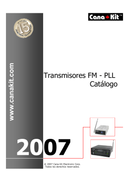 Transmisores FM - PLL Catálogo