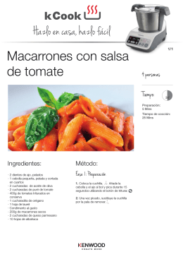 macarron con tomate