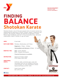 FINDING Shotokan Karate