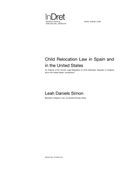 Child Relocation Law in Spain and in the United States