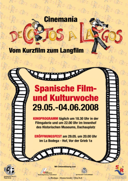 Spanische Film- und Kulturwoche 29.05.-04.06.2008