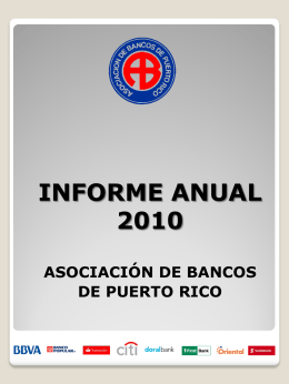 informe anual de la asociación de bancos de puerto rico