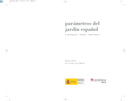 parámetros del jardín español - Col·legi d`Arquitectes de Catalunya