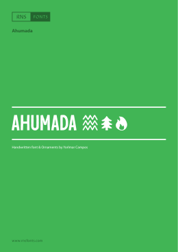 Ahumada - RNS Fonts