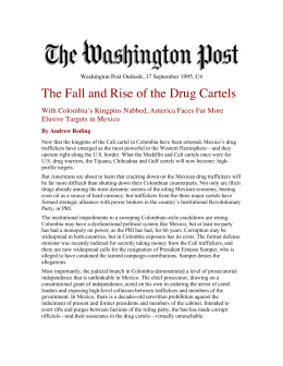 The Fall and Rise of the Drug Cartels