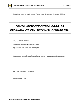 guia metodologica para la evaluacion del impacto ambiental
