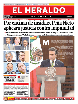 Por encima de insidias, Peña Nieto aplicará justicia contra impunidad
