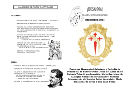 hosanna extraordinario 2011 - Hermandad Salesiana de la