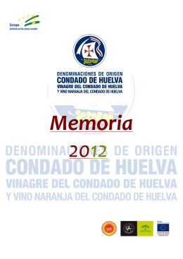 memoria 2012 - Condado de Huelva