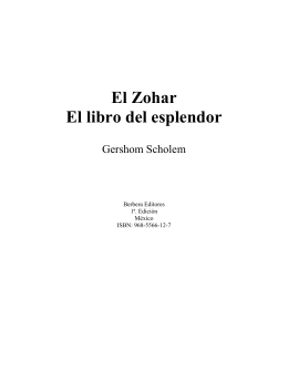 El Zohar El libro del esplendor